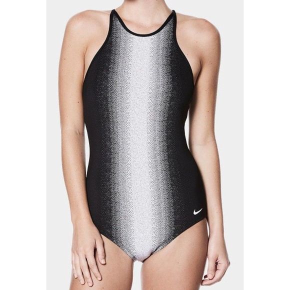 Nike Other - Nike Women Sz M Swimsuit Swimwear Fade Sting 1-Piece Black Wht NESS8300-001 $94